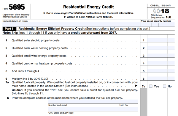 Solar Panels Tax Credit Form
