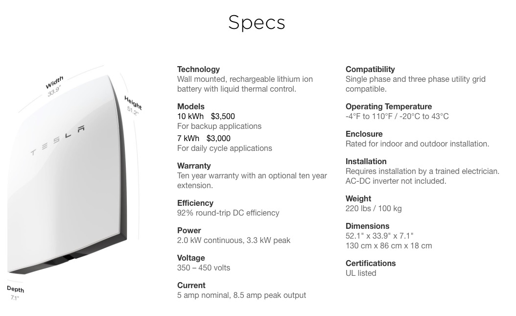 Tesla Powerwall Cost >> Tesla S Powerwall A Viable Home Energy Storage System Tesla Powerwall Cost >> Tesla S Powerwall A Viable Home Energy Storage System